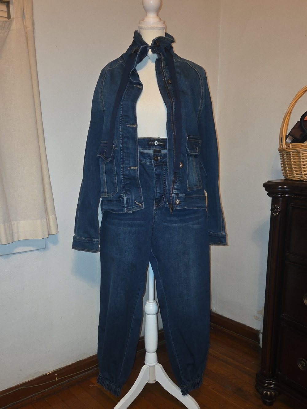 Ashley Stewart 2 Piece Denim Set